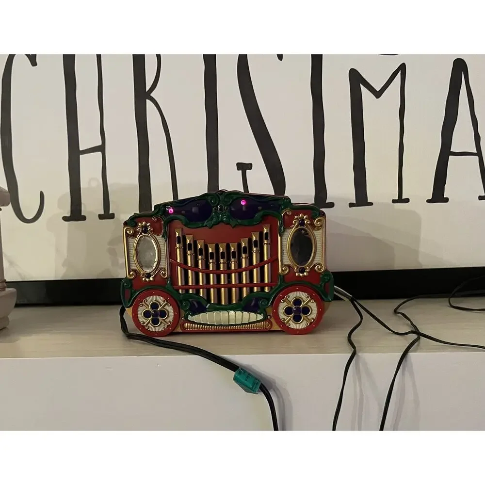 Mr Christmas Holiday Carousel 6 Horse 21 Carols Music Lights Box -Video In Pics!